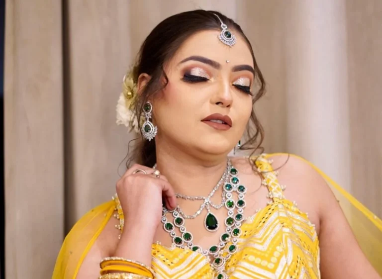 Haldi Makeup and Hairstyle