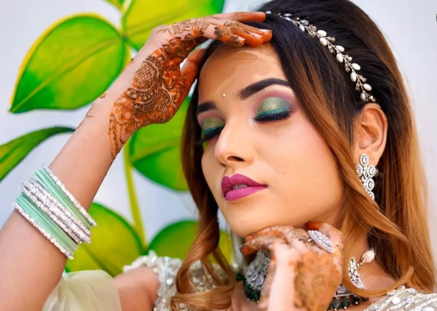 Mehndi Ceremony Makeup in Jaipur